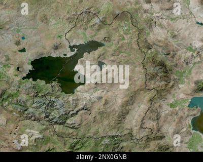 Van, province of Turkiye. High resolution satellite map Stock Photo