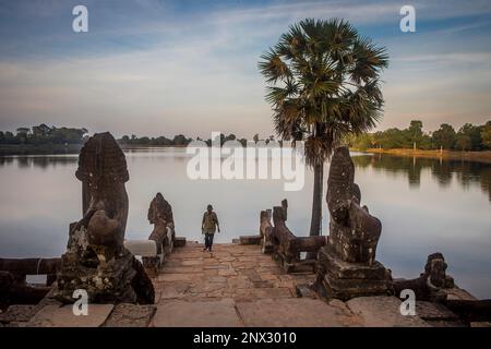 Sras Srang, Angkor Archaeological Park, Siem Reap, Cambodia Stock Photo