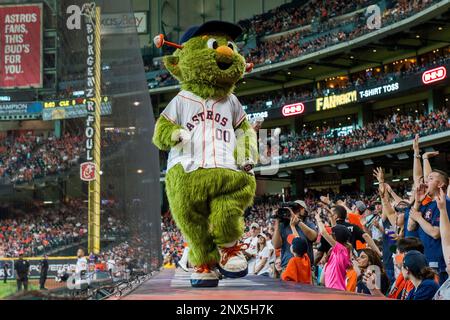 Houston Astros mascot, Orbit at the MLB game between the Houston Astros and  the New York Mets on Tuesday, June 21, 2022 at Minute Maid Park in Houston  Stock Photo - Alamy
