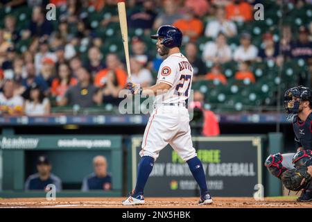Houston Astros' Jose Altuve sticks out his tongue while grounding out  against the Baltimore Orioles during the second inning at Camden Yards in  Baltimore, July 21, 2017. Photo by David Tulis/UPI Stock