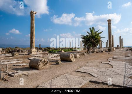 Al-Mina archaeological site, Tyre (Sour), Lebanon. Stock Photo