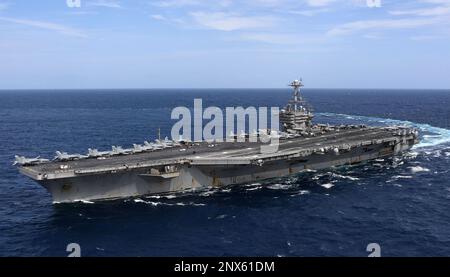 USS HARRY S. TRUMAN Nimitz-class aircraft carrier of the US Navy in September 2018 Stock Photo
