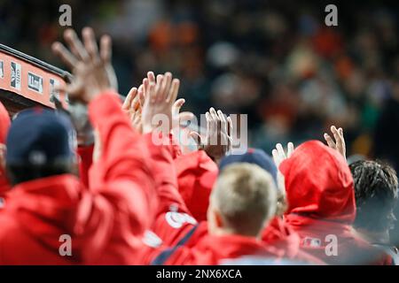 San Francisco, CA: Washington Nationals Nyjer Morgan (1) strikes out. The  Nationals won the game 7-3. (Credit Image: © Charles Herskowitz/Southcreek  Global/ZUMApress.com Stock Photo - Alamy