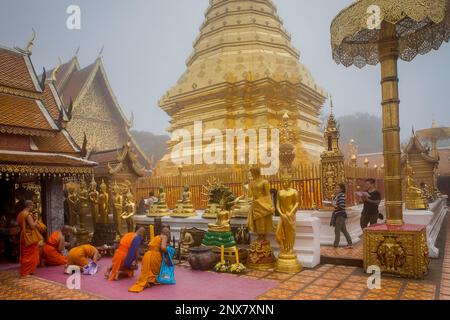 Wat Phra That Doi Suthep Temple of Chiang Mai, Thailand Stock Photo