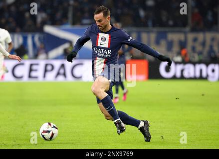 Fabian Ruiz Pena of PSG during the French championship Ligue 1 football  match between Paris Saint-Germain (PSG) and SCO Angers on January 11, 2023  at Parc des Princes stadium in Paris, France 