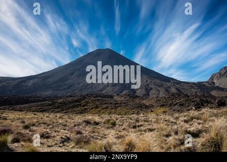 The landscape of the Tongariro walking route, New Zealand. Stock Photo