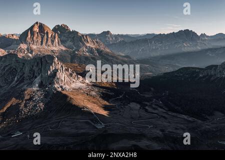 It is located at the center of a vast mountain pasture at the foot of Nuvolau (2,574 m) and dell'Averau (2,647 m) from which you can easily reach the Stock Photo