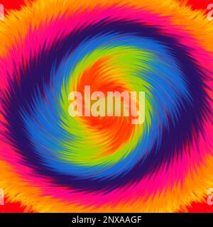 Rainbow coloured tie dye painted background Vector Image