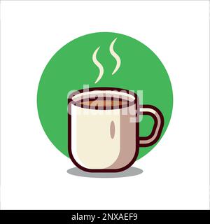 Coffee cup icon vector Illustration . Stock Vector