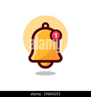 notification bell vector icon Stock Vector