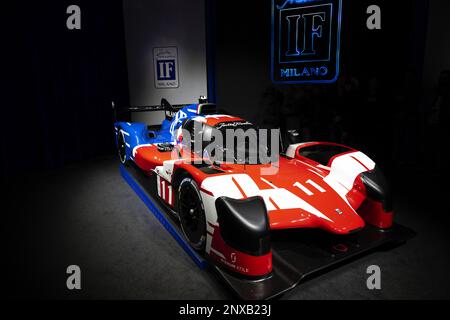 Milan, Italy, february 28, 2023 - Launch of the Isotta Fraschini Tipo 6 LMH Competitizione, prior to the 2023 FIA World Endurance Championship, FIA WEC at Milan, Italy, on february 28, 2023 - Photo: GIGI SOLDANO / DPPI Media/LiveMedia Stock Photo