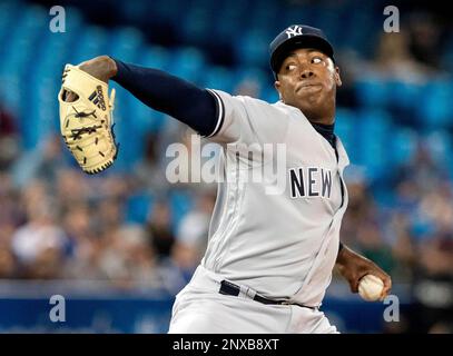 Aroldis Chapman New York Yankees 2017 Game-Used #54 Grey Jersey