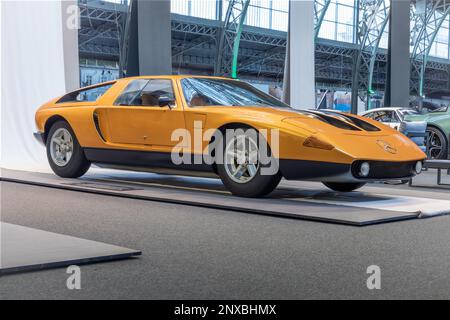 BRUSSELS, BELGIUM-DECEMBER 26, 2022: 1969 Mercedes-Benz C111 Stock Photo