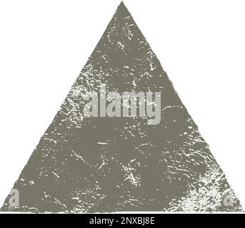 Background with a triangle shape and grunge texture. Stock Vector