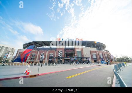 Entrance To Truist Stadium In Atlanta Ga Stock Photo - Download