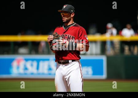 Los Angeles Dodgers shortstop Jacob Amaya (52) during a spring training  game against the Cleveland Indians, Saturday, March 27, 2021, in Phoenix,  AZ. Indians defeat the Dodgers 9-2. (Jon Endow/Image of Sport) Photo via  Credit: Newscom/Alamy Live