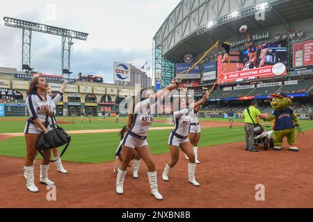 Astros Shooting Star Stands During Introductions Editorial Stock