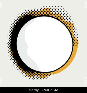 Abstract black background with dotted shadow. Vector illustration. Cute pop art background Stock Vector