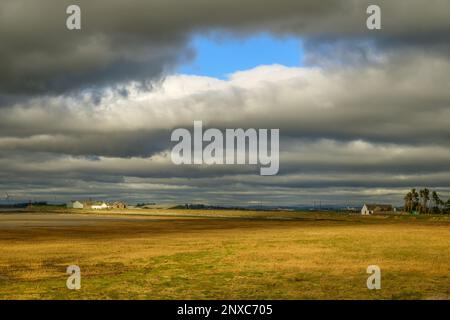 The Lancashire Coastal Way at Plover Scar near Glasson Dock in Lancashire Stock Photo