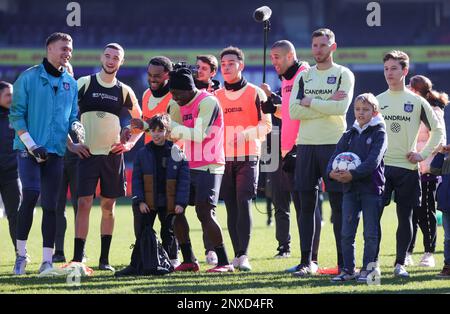 Anderlecht, 01 March 2023, Anderlecht's players pictured during an open training session of Belgian soccer team RSC Anderlecht, Wednesday 01 March 2023 in Brussels, to prepare the next game in the national competition. BELGA PHOTO VIRGINIE LEFOUR Stock Photo
