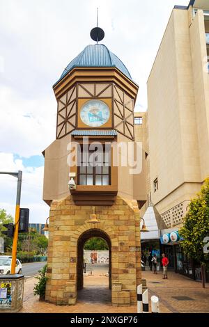 Windhoek, Namibia - 10 October 2018: An aerial view of the center of Windhoek the capital of Namibia in Southern Africa. Stock Photo