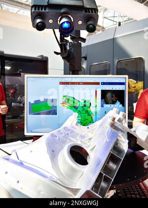 High-speed optical three-dimensional measuring systems Stock Photo