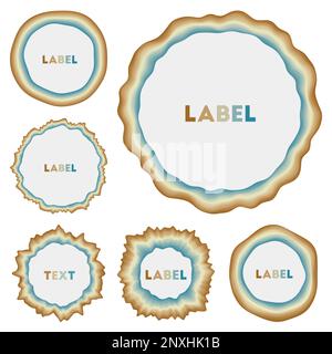 Colorful round banner. Amazing circular backgrounds. Creative vector illustration. Stock Vector