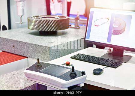 Coordinate Measuring Machine with 3d head Stock Photo