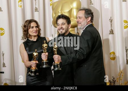 Inception Gary Rizzo (L-R) Sound mixers Ed Novick, Lora Hirschberg, and Gary A. Rizzo ...