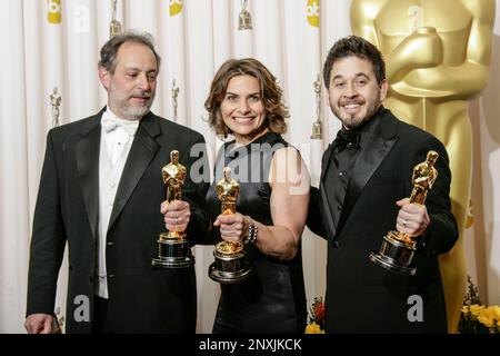 Inception Gary Rizzo (L-R) Sound mixers Ed Novick, Lora Hirschberg, and Gary A. Rizzo ...