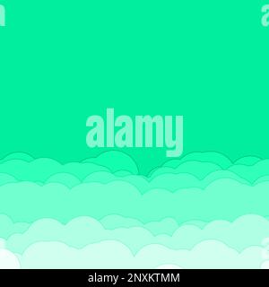 Cartoon colour clouds background illustration Stock Vector Image & Art ...