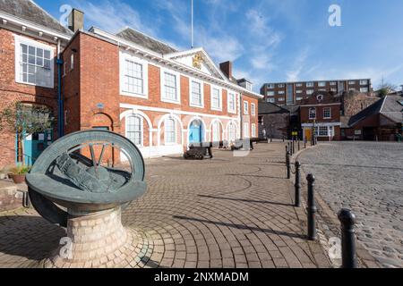 Exeter.Devon.United Kingdom.February 19th 2023.View of the Custom House in Exeter Stock Photo