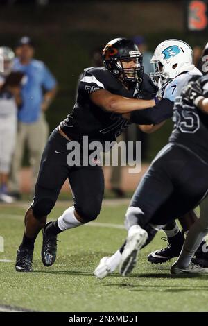 Erie Cathedral Prep Ramblers linebacker Jeffrey Bone (7) chases the action  during the 2017 high school football game against the against the Cleveland  Benedictine Bengals, Friday, Sept. 15, 2017 in Erie, Pa.