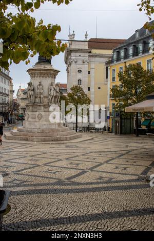 LISBON, PORTUGAL - OCTOBER 21, 2022 Miradouro das Portas do Sol Stock Photo