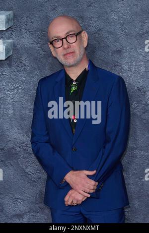 London, UK . 1 March, 2023 . Neil Cross pictured at the World Premiere of Luther:The Fallen Sun held at the BFI IMAX Waterloo. Credit:  Alan D West/Alamy Live News Stock Photo