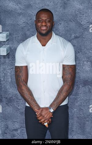 London, UK . 1 March, 2023 . Efe Obada pictured at the World Premiere of Luther:The Fallen Sun held at the BFI IMAX Waterloo. Credit:  Alan D West/Alamy Live News Stock Photo