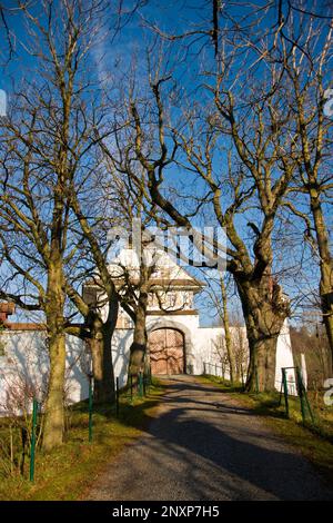 Wasserschloss Wyher, castle, Ettiswil, Switzerland Stock Photo