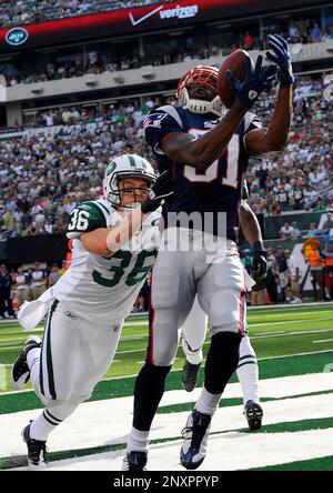 19 September 2010: New England Patriots tight end Aaron Hernandez (85)  during the Jets 28-14