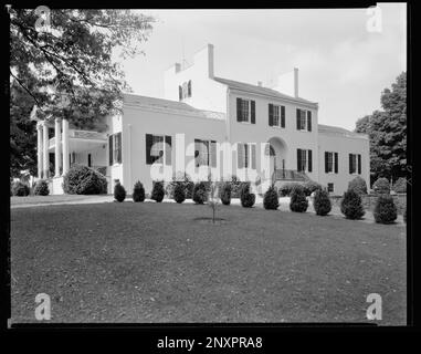 Oak Hill, Aldie vic., Loudoun County, Virginia. Carnegie Survey of the Architecture of the South. United States  Virginia  Loudoun County  Aldie vic, Dwellings. Stock Photo