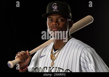 Scottsdale, United States. 05th Mar, 2023. Colorado Rockies shortstop Julio  Carreras (83) agrees with the umpire on a called strike during a MLB spring  training game vs the Chicago Cubs Sunday, March