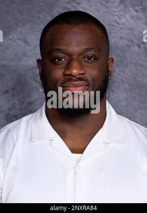 London, UK. 01st Mar, 2023. March 1st, 2023. London, UK. Efe Obada arriving at the Luther The Fallen Sun Premiere, BFI IMAX, London. Credit: Doug Peters/Alamy Live News Stock Photo