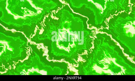 Green and orange bright illuminated lights. Motion. A light background that burns brightly is made in 3d graphics. High quality 4k footage Stock Photo