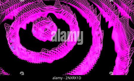 Pink and blue glitter in the pattern. Design. Black background with a semi-circular colored wrapping of light that blurs into an abstraction. High qua Stock Photo