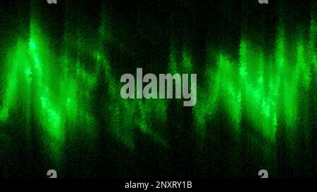 Dark background with a play of light. Motion. Green and orange rays run in spots along the wall in cartoon animation. High quality 4k footage Stock Photo