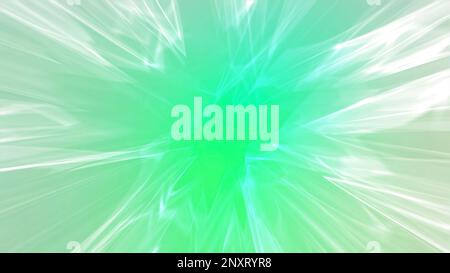 Gray and green background. Motion.A light abstraction with a continuous translucent narrow line that bends in different directions. High quality 4k fo Stock Photo