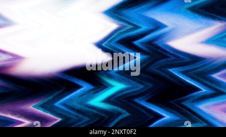 Blurring blue triangles. Motion. Black background with cut out triangles of color that blur in animation. High quality 4k footage Stock Photo