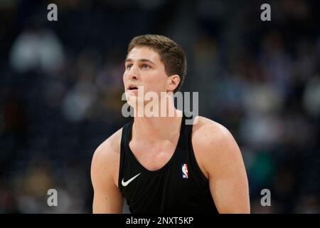 Denver Nuggets guard Collin Gillespie (21) in the first half of an NBA  basketball game Sunday, Feb. 26, 2023, in Denver. (AP Photo/David  Zalubowski Stock Photo - Alamy