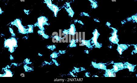 Blue and pink slime. Motion.A liquid spreading in different directions with a different play of light in the animation. High quality 4k footage Stock Photo