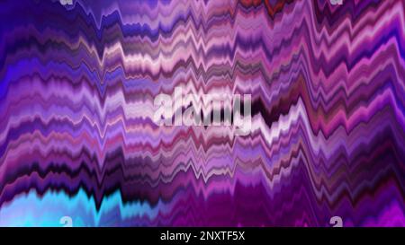 Purple and green streaks. Motion. Glowing lines in 3d format. High quality 4k footage Stock Photo