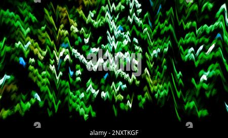 Green and pink background made like an abstract painting. Motion. Dark background with illuminated neon patterns that spread and rotate. High quality Stock Photo